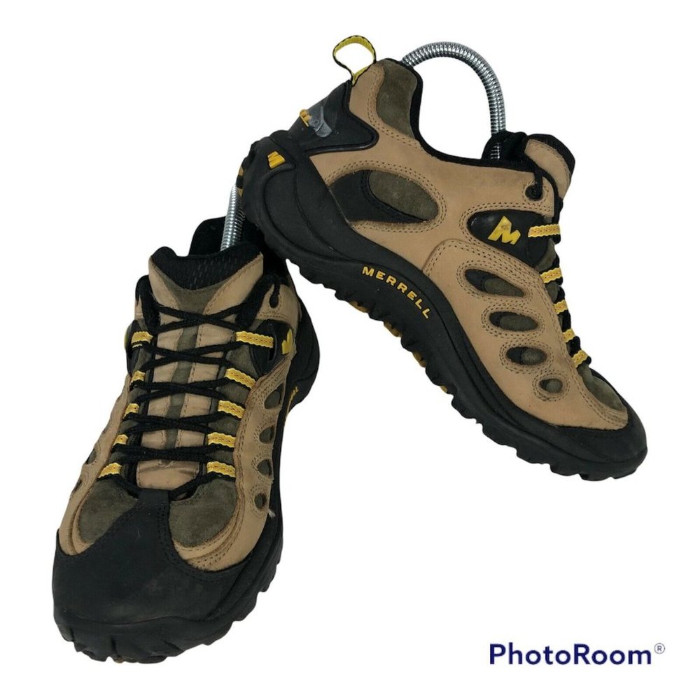 Merrell Men's Reflex Birch Yellow Hiking Shoes 10497 Size 7.5